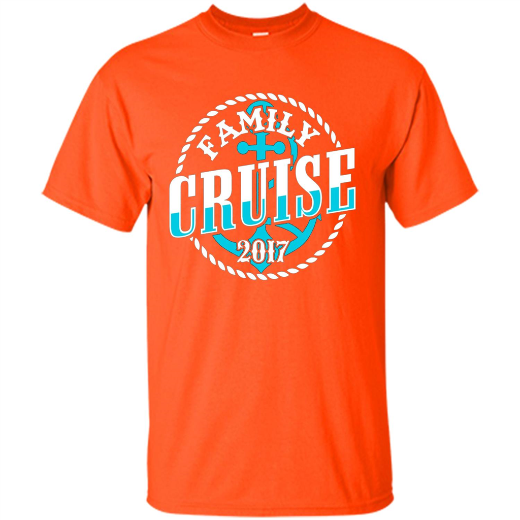 Family Cruise 2017 T-shirt Summer Vacation T-shirt Orange