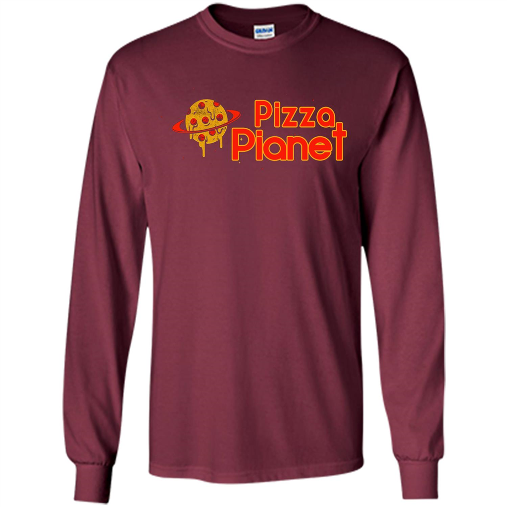 Pizza Lover T-shirt Pizza Pianet Maroon