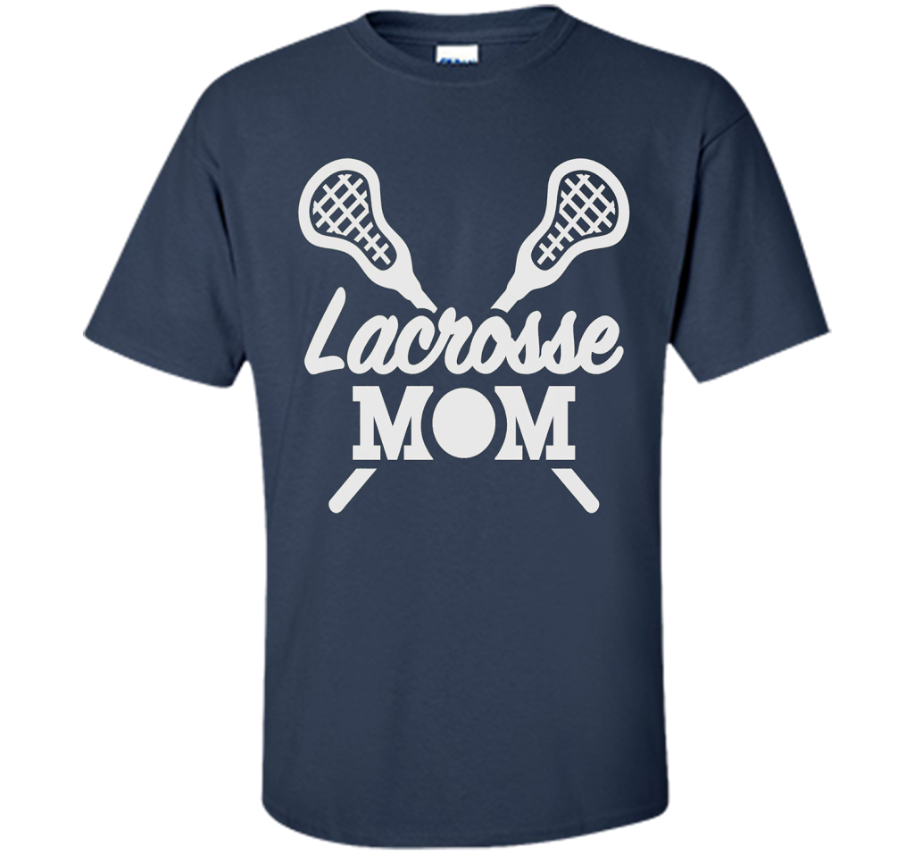 Lacrosse Mom T Shirt cool shirt Navy