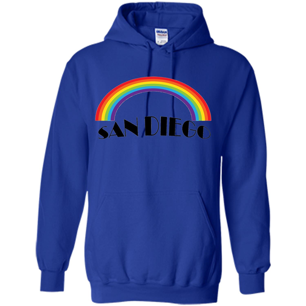 LGBTQ. San Diego LGBT Pride Rainbow T-shirt Royal