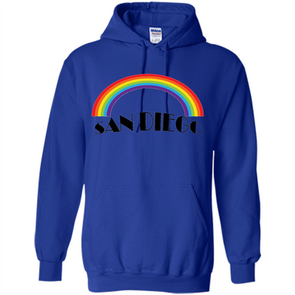LGBTQ. San Diego LGBT Pride Rainbow T-shirt Royal