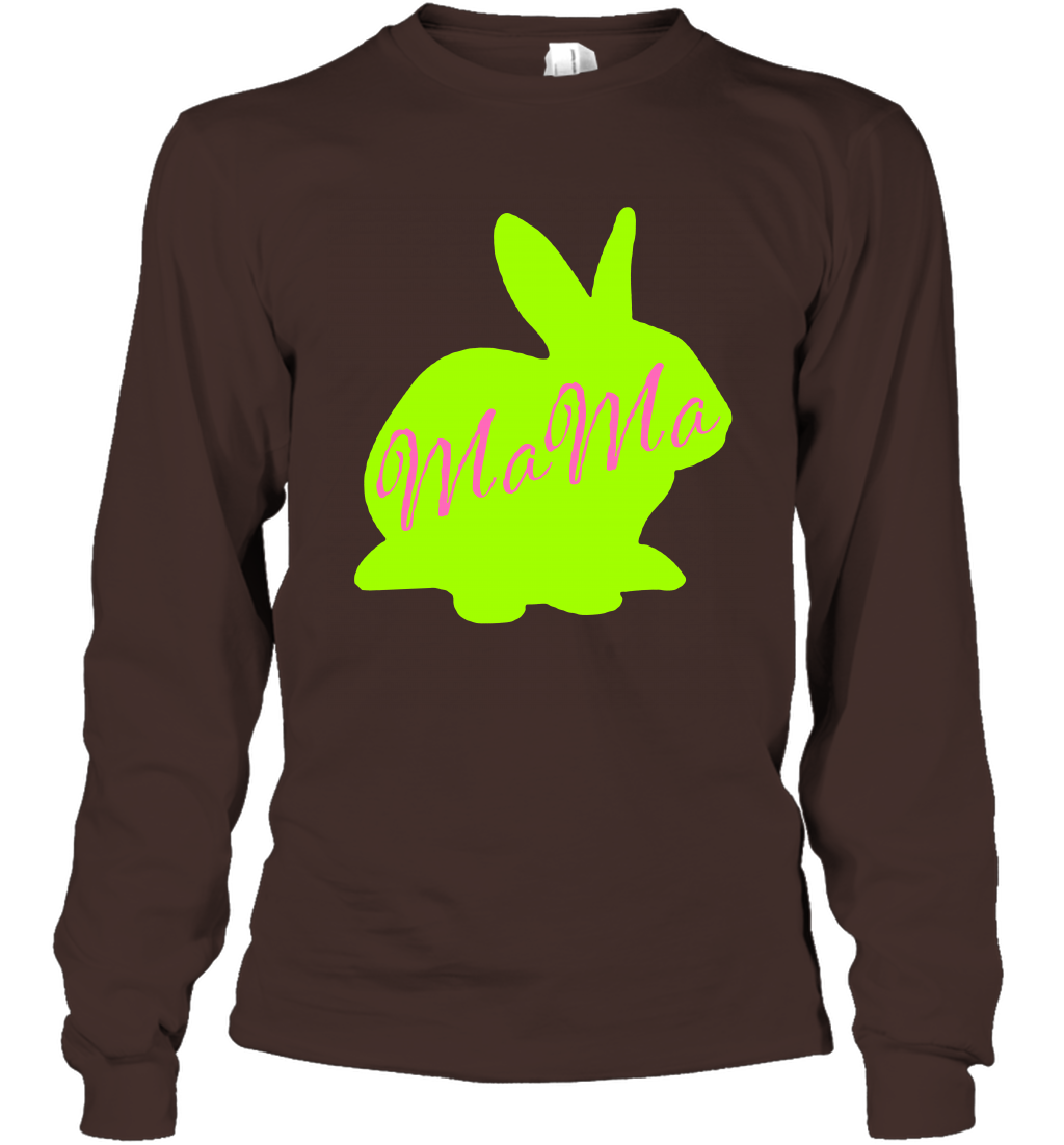 Rabbi Mama Rabit Shirt Long Sleeve T-Shirt Long Sleeve T-Shirt Dark Chocolate