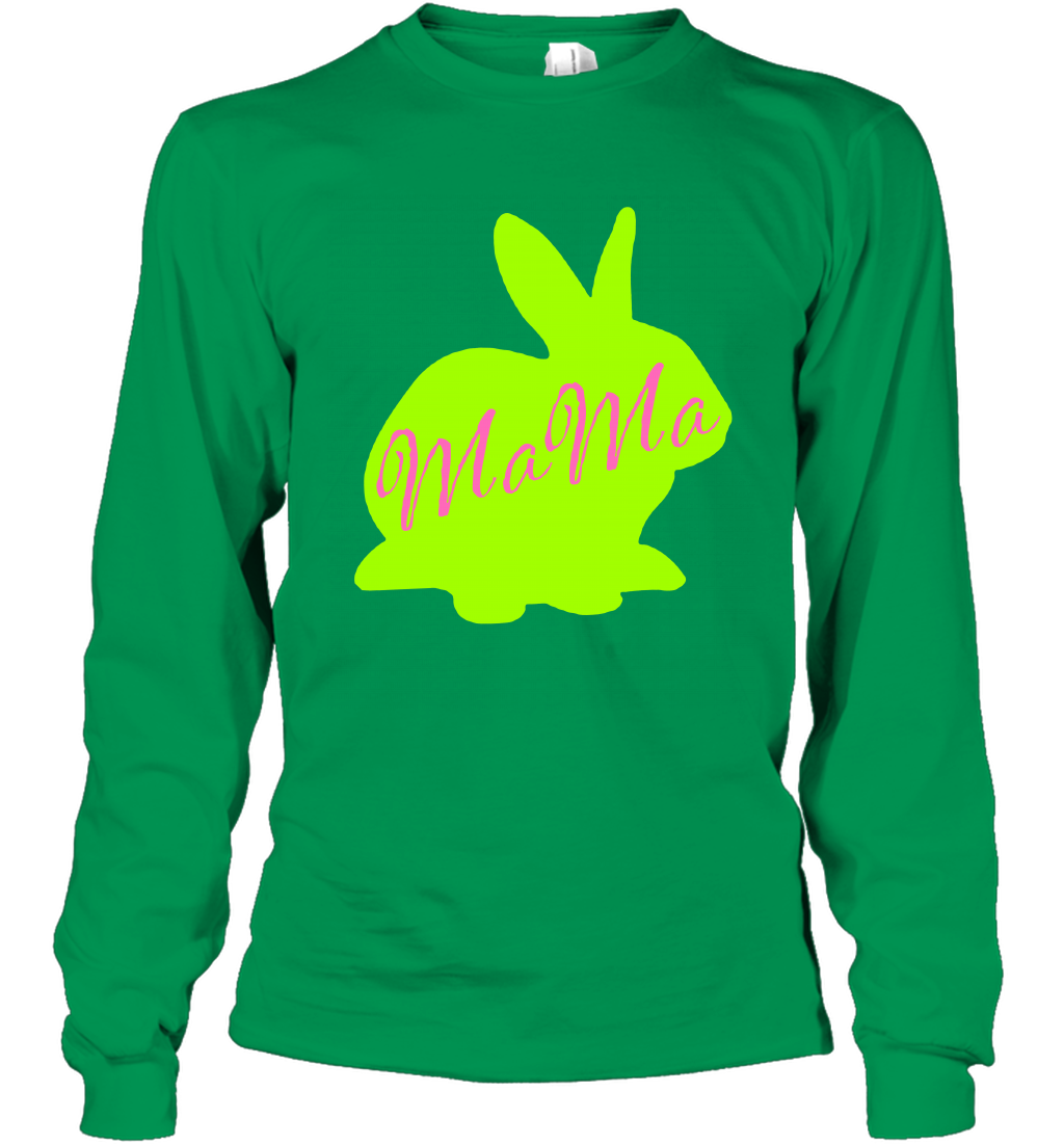 Rabbi Mama Rabit Shirt Long Sleeve T-Shirt Long Sleeve T-Shirt Irish Green