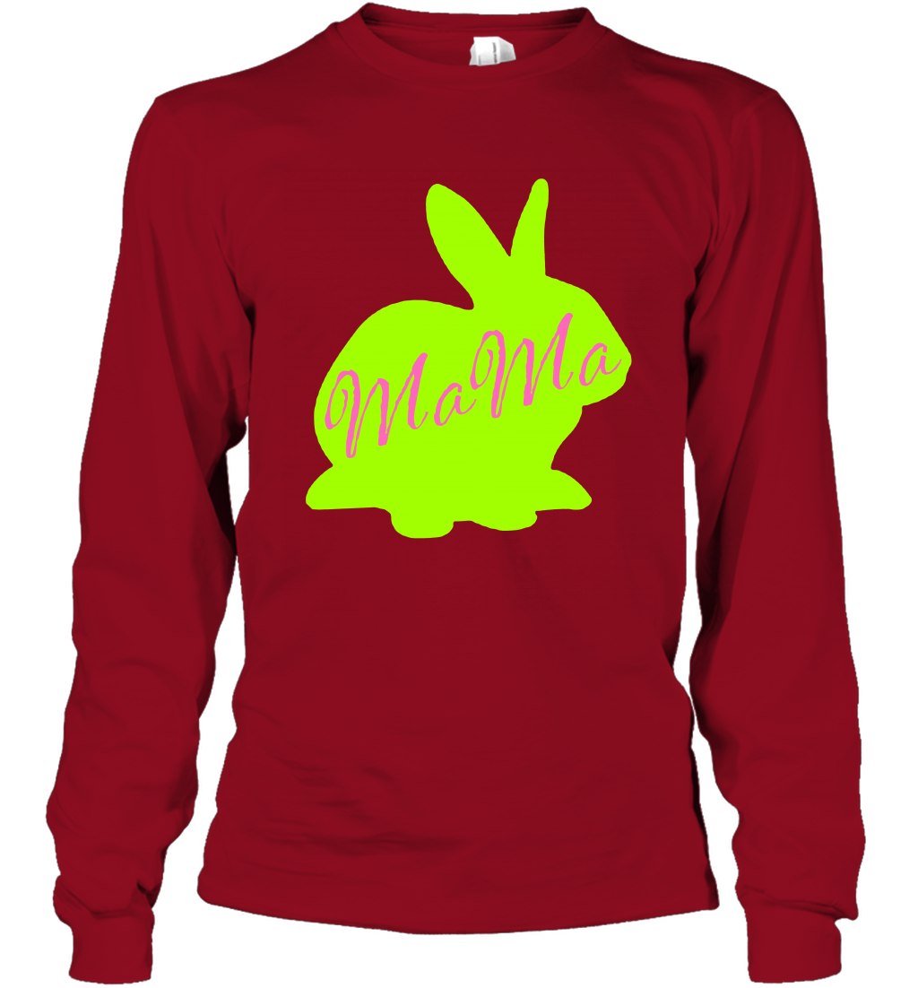 Rabbi Mama Rabit Shirt Long Sleeve T-Shirt Long Sleeve T-Shirt Cardinal Red