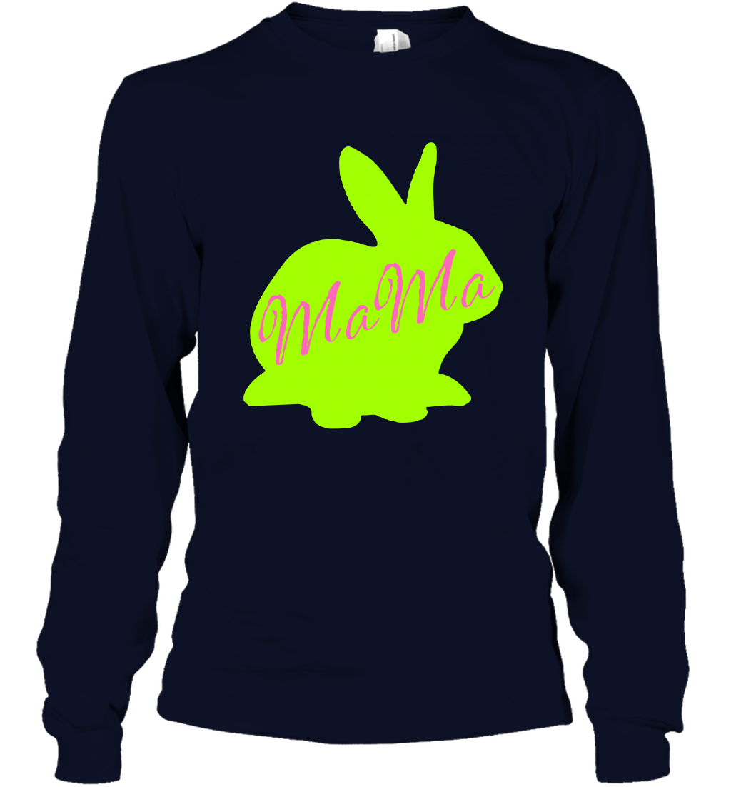 Rabbi Mama Rabit Shirt Long Sleeve T-Shirt Long Sleeve T-Shirt Navy