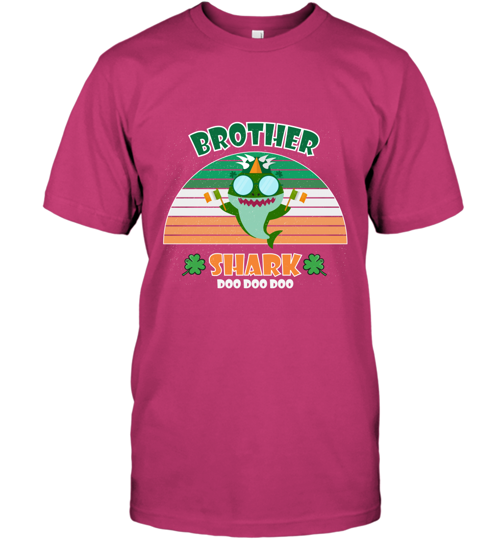 Irish Brother Shark Saint Patricks Day Family Shirt T-Shirt Heliconia