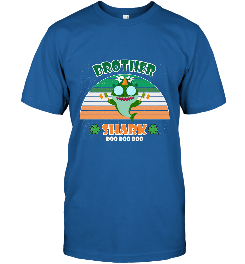 Irish Brother Shark Saint Patricks Day Family Shirt T-Shirt Royal