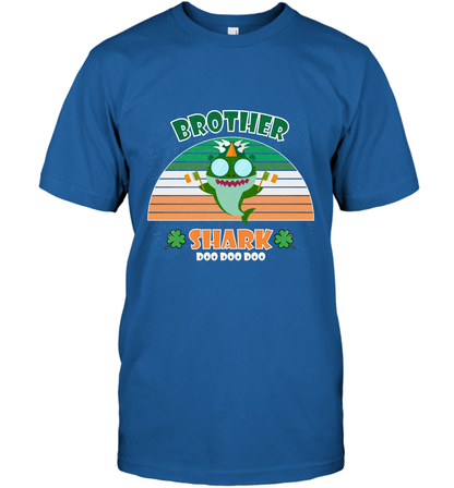 Irish Brother Shark Saint Patricks Day Family Shirt T-Shirt Royal