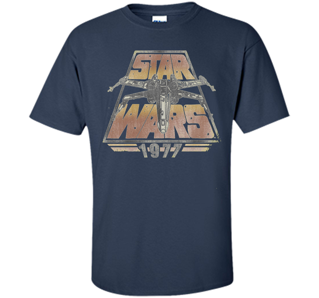 Star Wars 1977 Time Warp Graphic T-Shirt cool shirt Navy