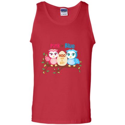 Pregnancy T-shirt Owl Pink Or Blue Hoo Will It Be Red
