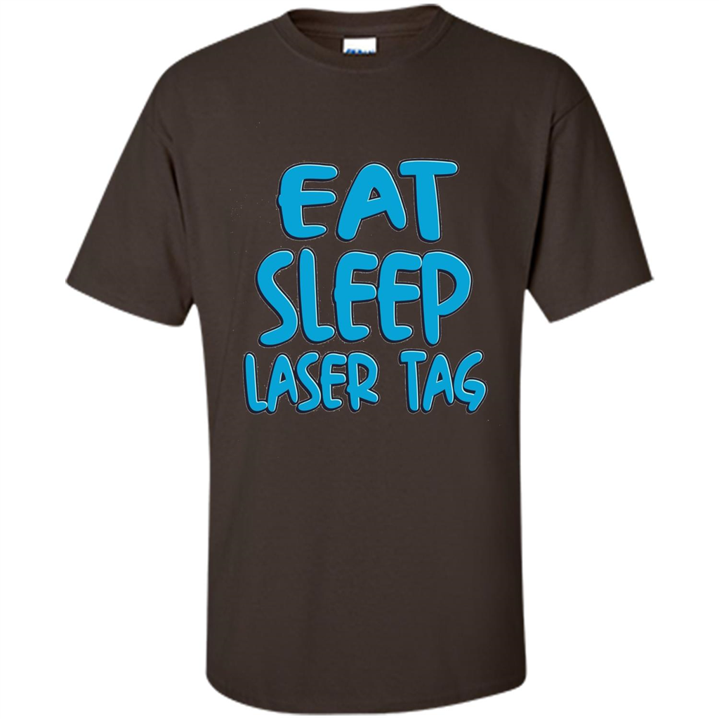 Eat Sleep Laser Tag T-shirt Dark Chocolate