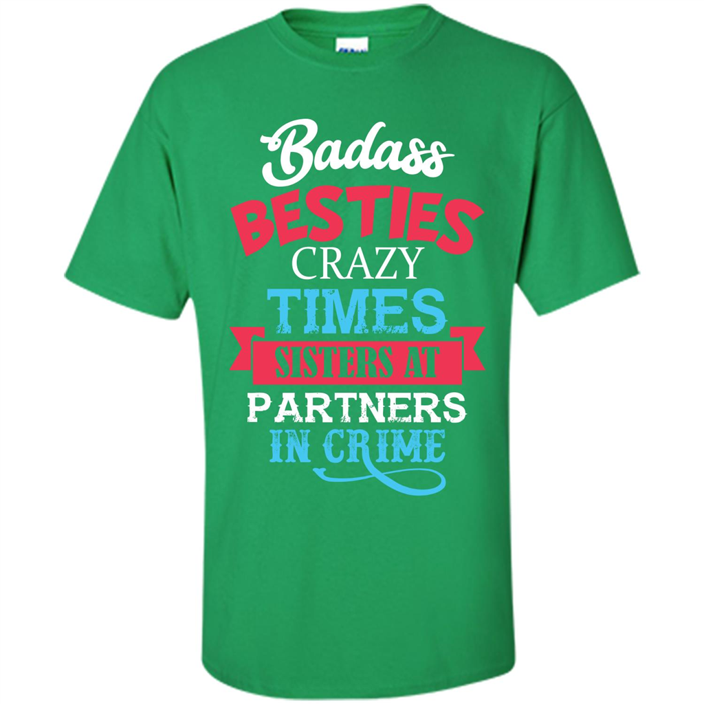 Family T-shirt Sisters Partners In Crime T-shirt Irish Green