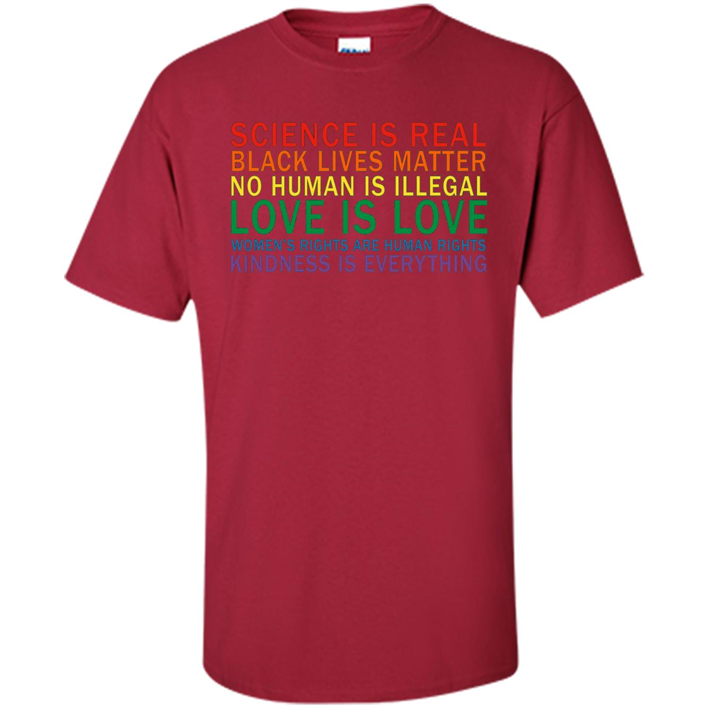 Science Is Real Black Lives Matter Shirt Cardinal