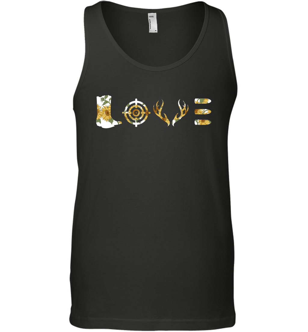 Hunting Girls Sunflower Shirt Tank Top Tank Top Black