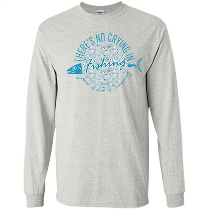 Fishing T-shirt No Crying Fishing Ash