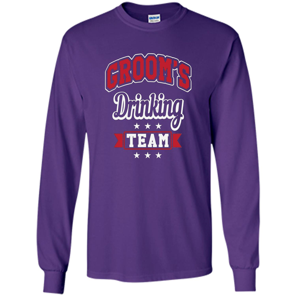 Funny Groom's Drinking Team T-shirt Bachelor Party