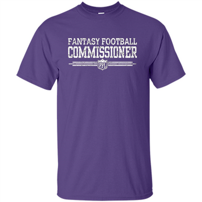 Vintage Fantasy Football Commissioner T-shirt Purple