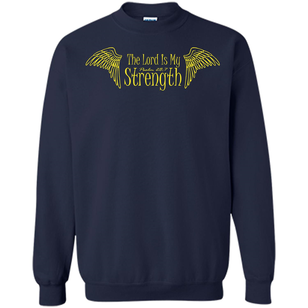 Christian T-shirt The Lord Is My Strength Navy