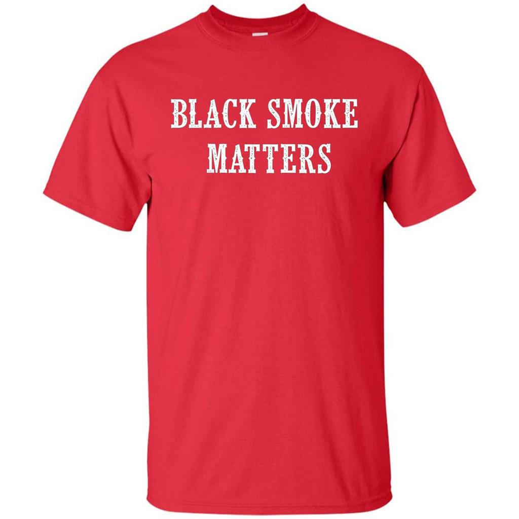 Black Smoke Matters, Diesel Trucks Rolling Coal T-shirt Red
