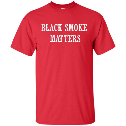 Black Smoke Matters, Diesel Trucks Rolling Coal T-shirt Red