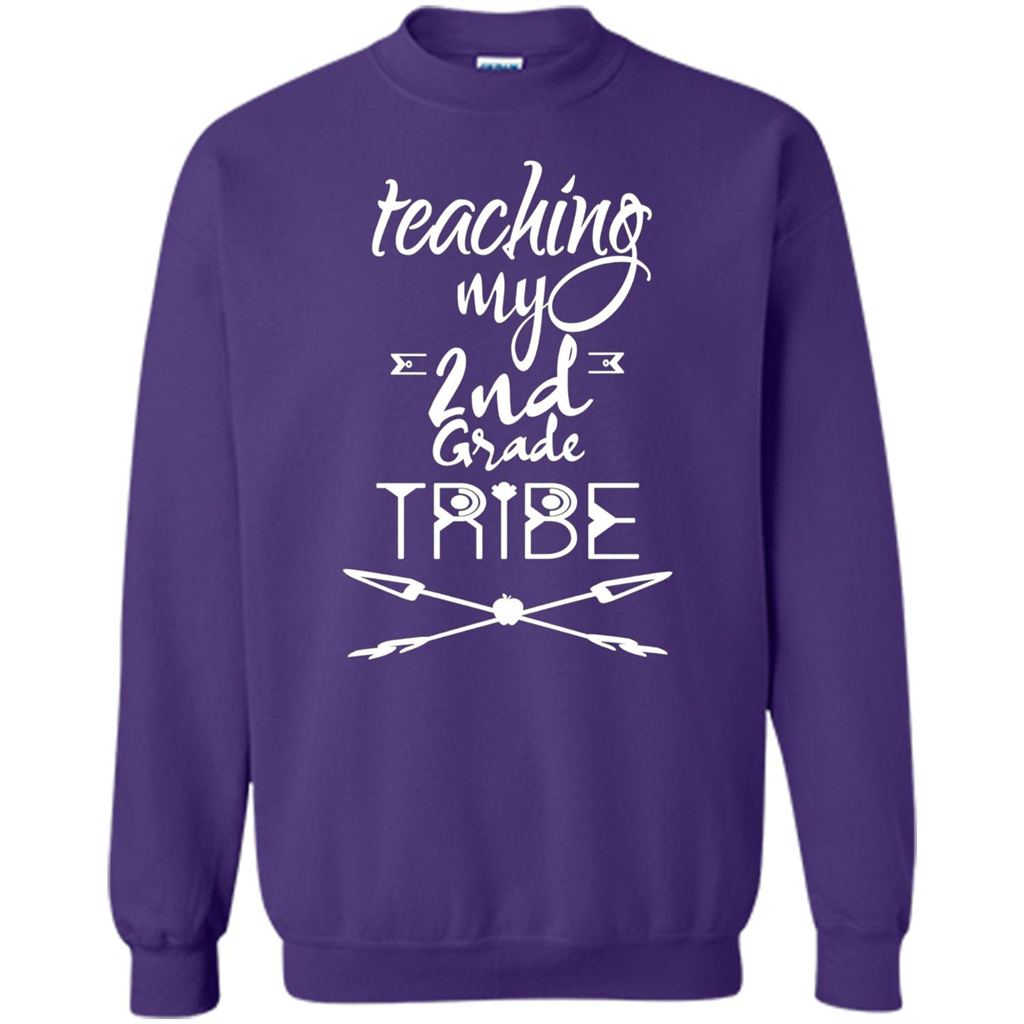 Back To School T-shirt Teaching My Second Grade Tribe Purple