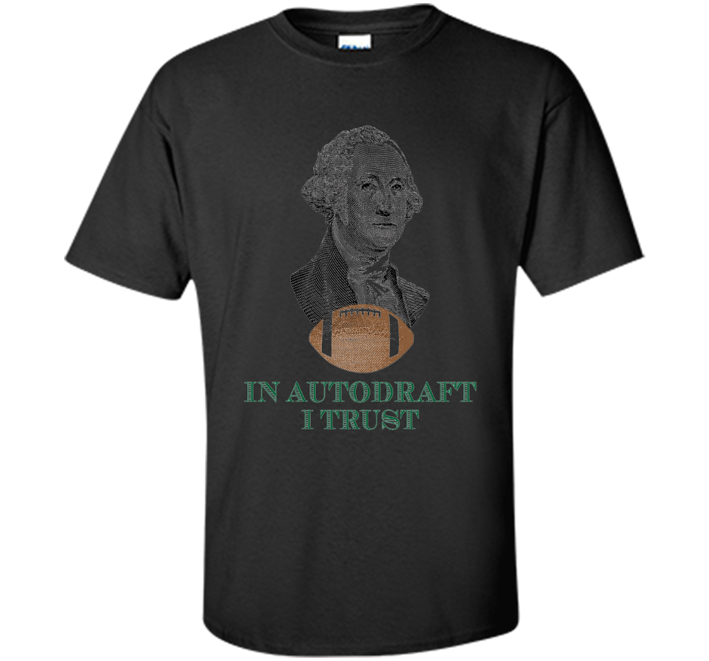 Football T-shirt In Autodraft I Trust T-shirt Black