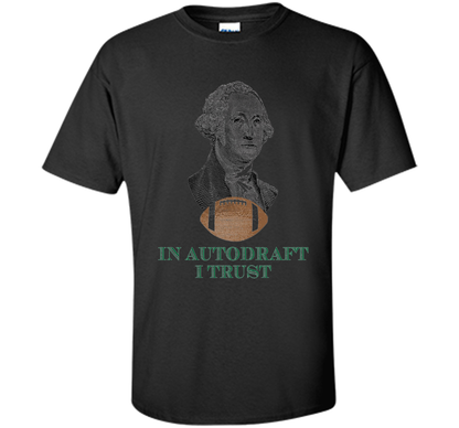 Football T-shirt In Autodraft I Trust T-shirt Black