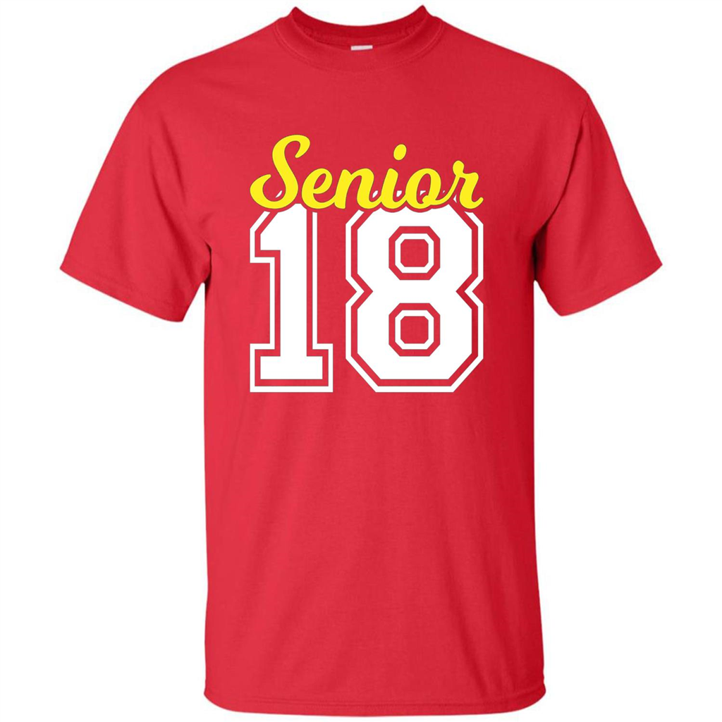 Senior Class of 2018 Jersey Style T-shirt Red
