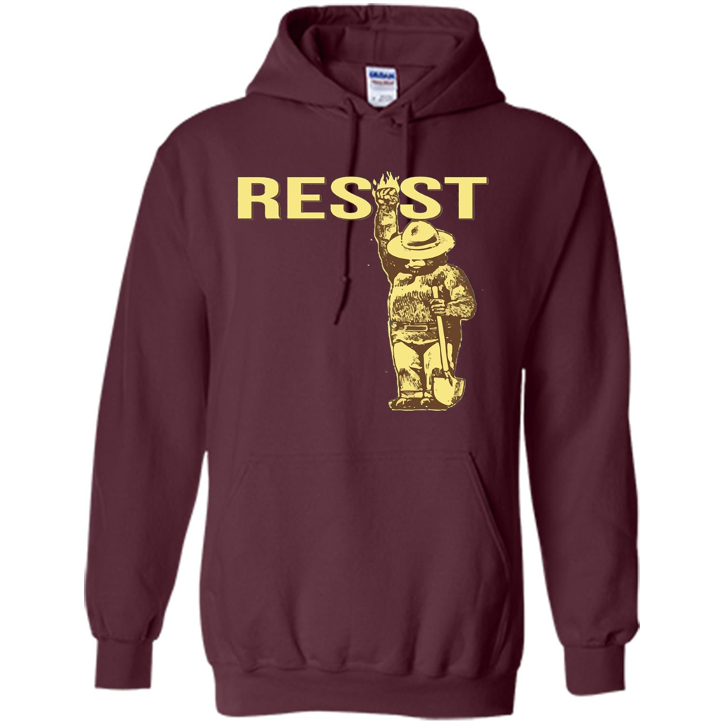 Resist T-shirt National Park Resist Maroon