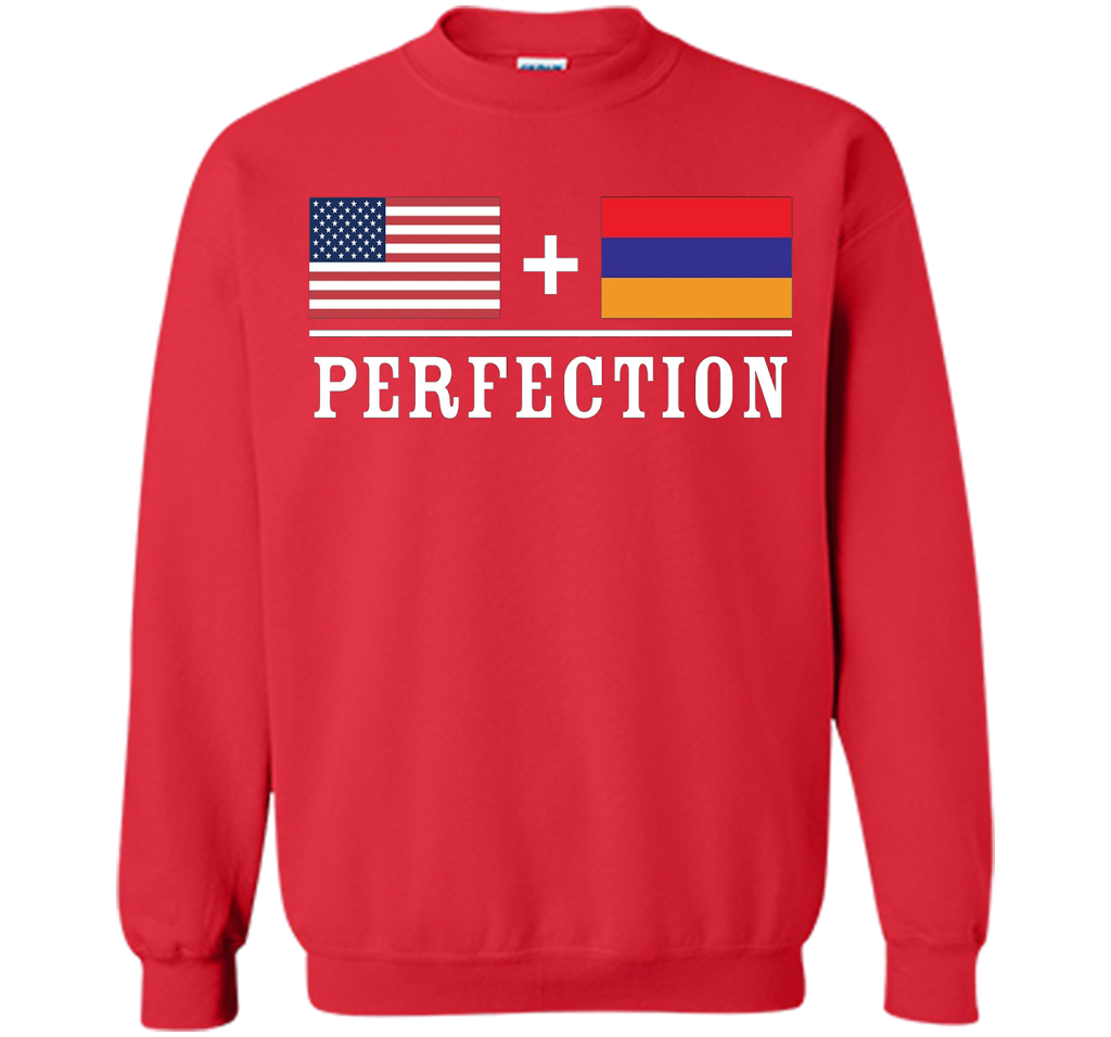 American + Armenian = Perfection Flag T-Shirt t-shirt Red