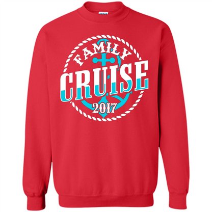 Family Cruise 2017 T-shirt Summer Vacation T-shirt Red