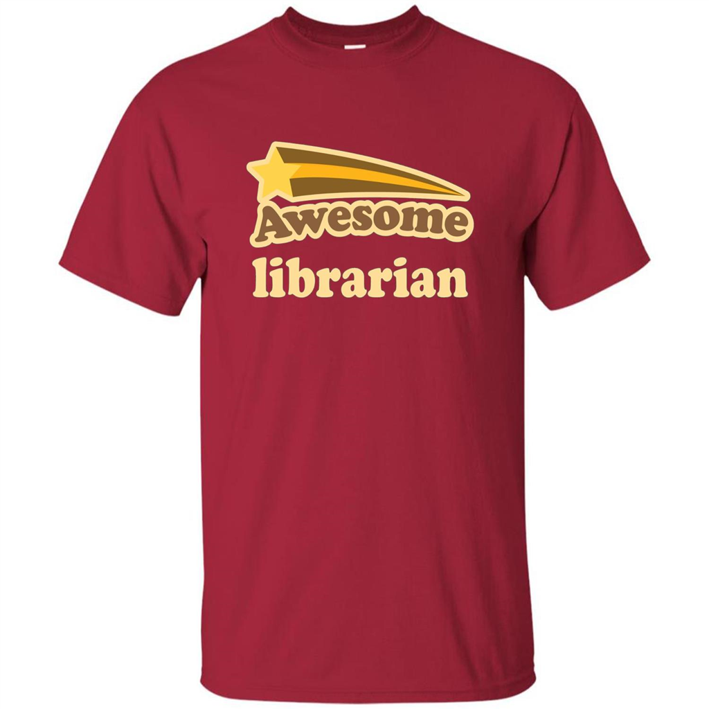 Awesome Librarian T-shirt Cardinal