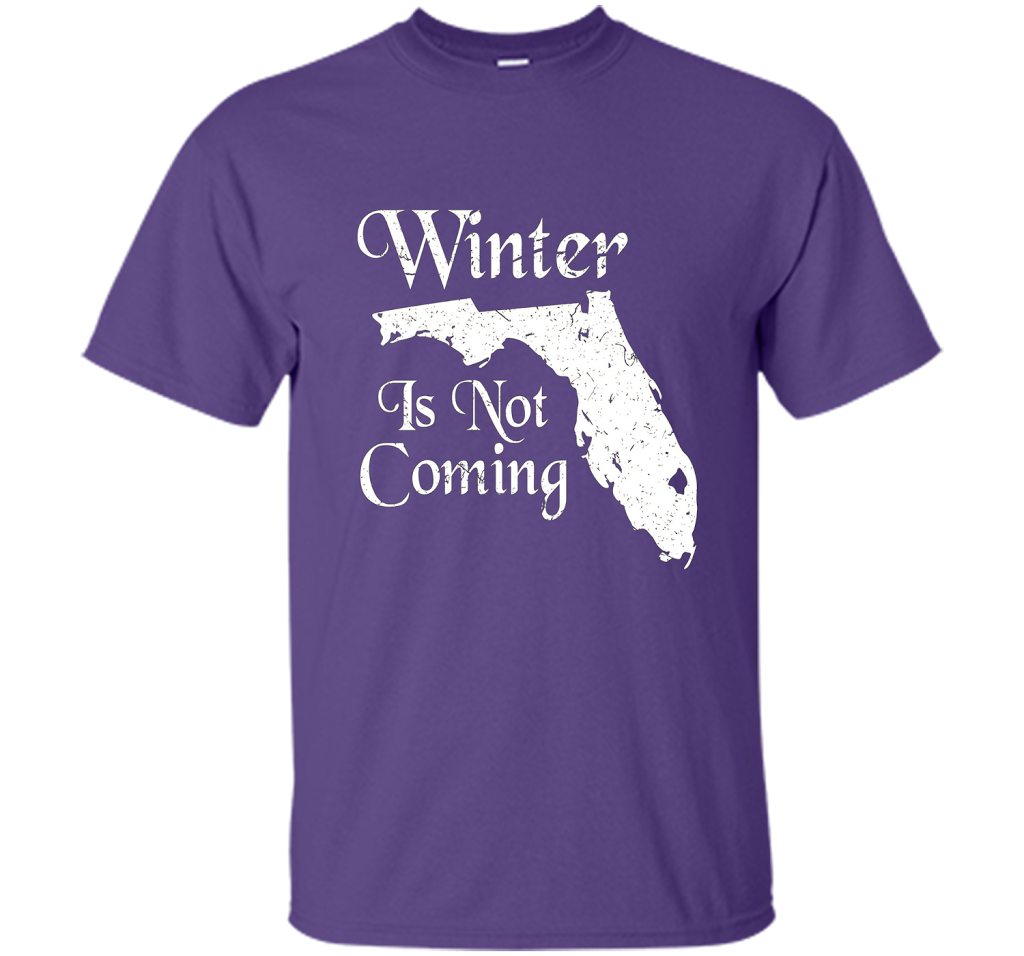 Florida T-shirt Winter Is Not Coming Purple