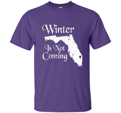 Florida T-shirt Winter Is Not Coming Purple