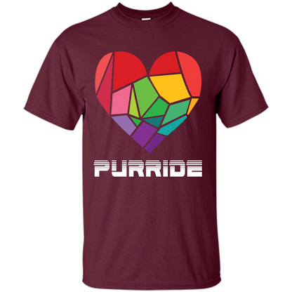 LGBTQ T-shirt Purride Maroon