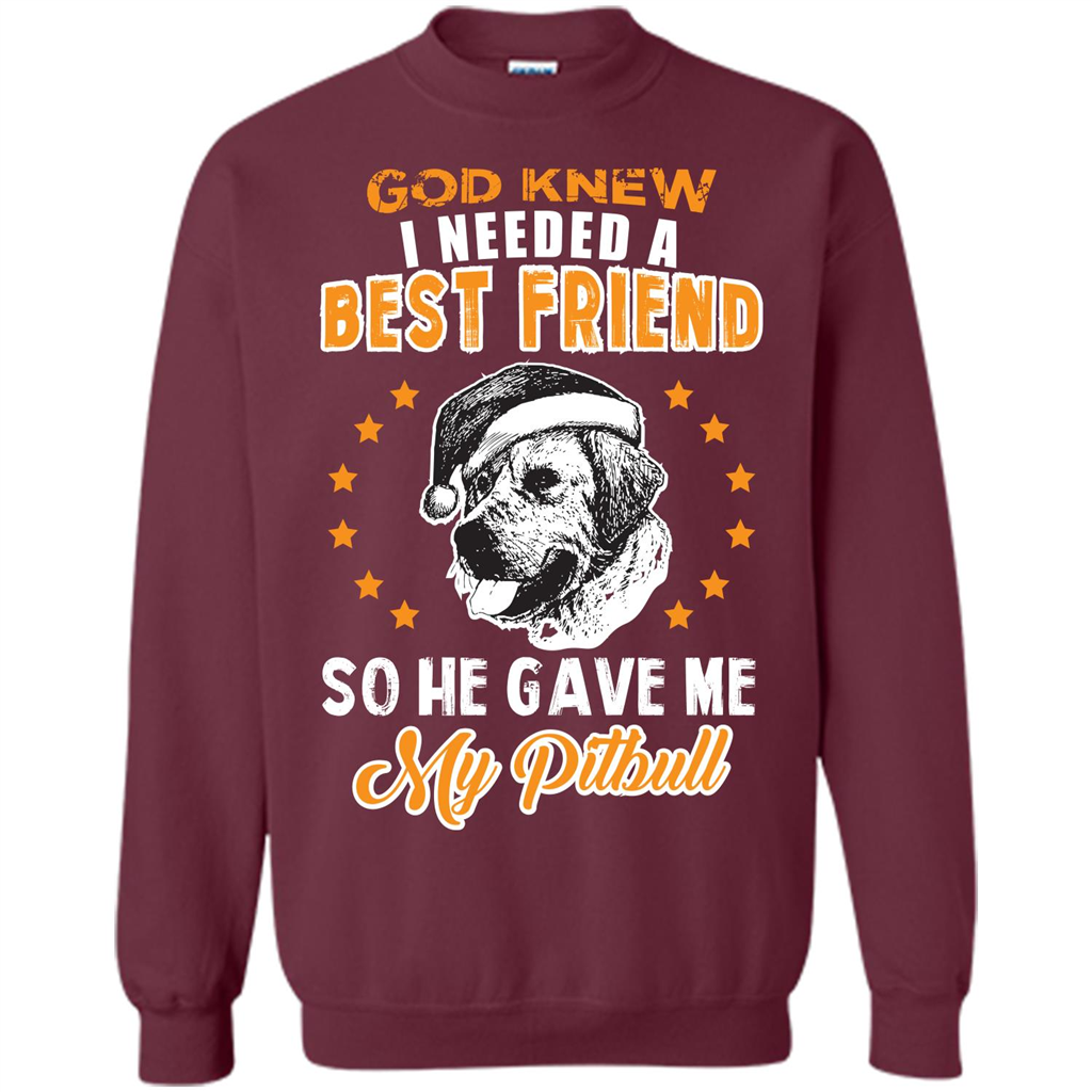 Pitbull T-shirt God Knew I Needed A Best Friend