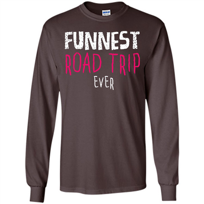 Summer. Funnest Road Trip Ever T-shirt Dark Chocolate