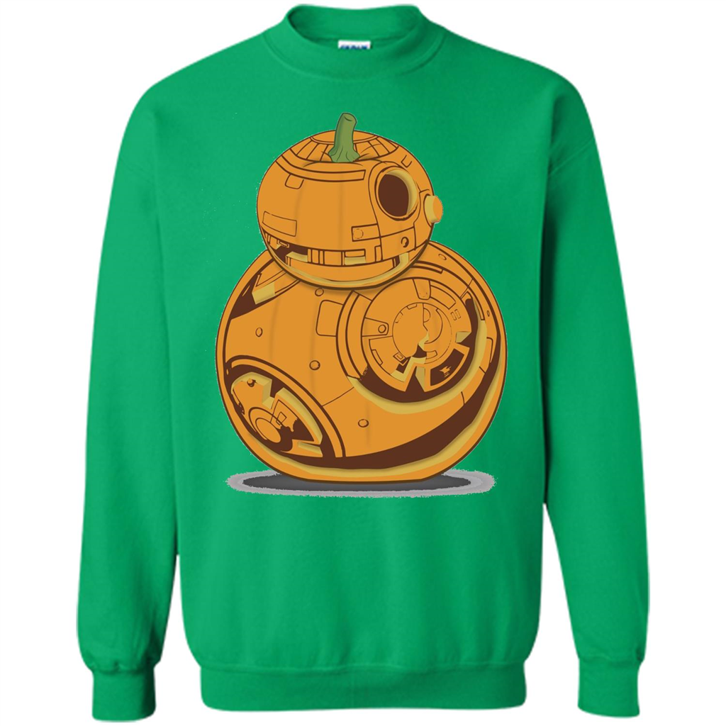 BB-8 Pumpkin Carving Halloween T-Shirt Irish Green