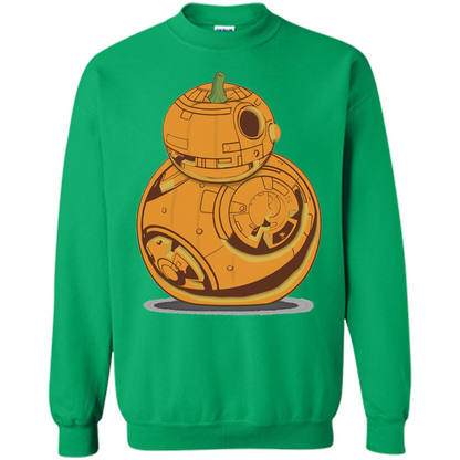 BB-8 Pumpkin Carving Halloween T-Shirt Irish Green