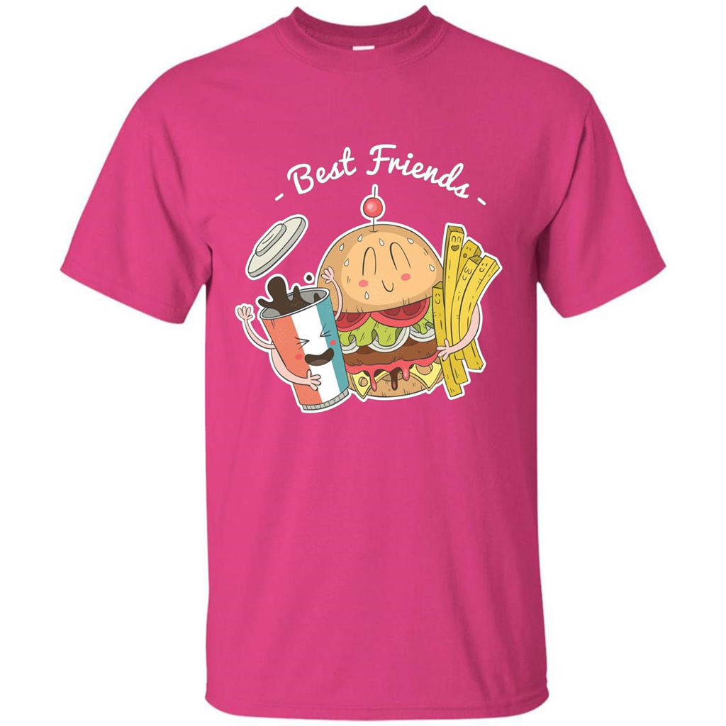 Burger Lover T-shirt Best Friends Delicious Heliconia