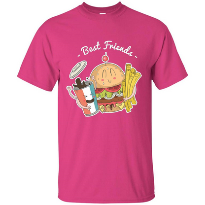 Burger Lover T-shirt Best Friends Delicious Heliconia