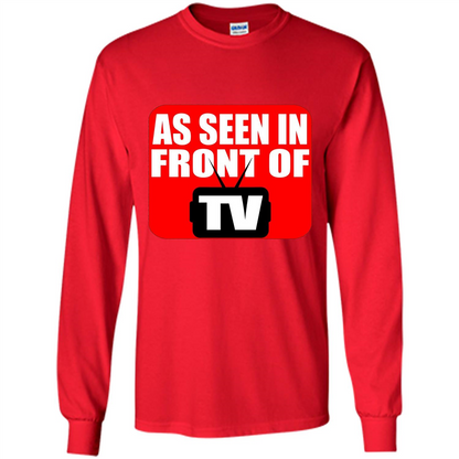 As Seen In Front Of TV T-shirt Red