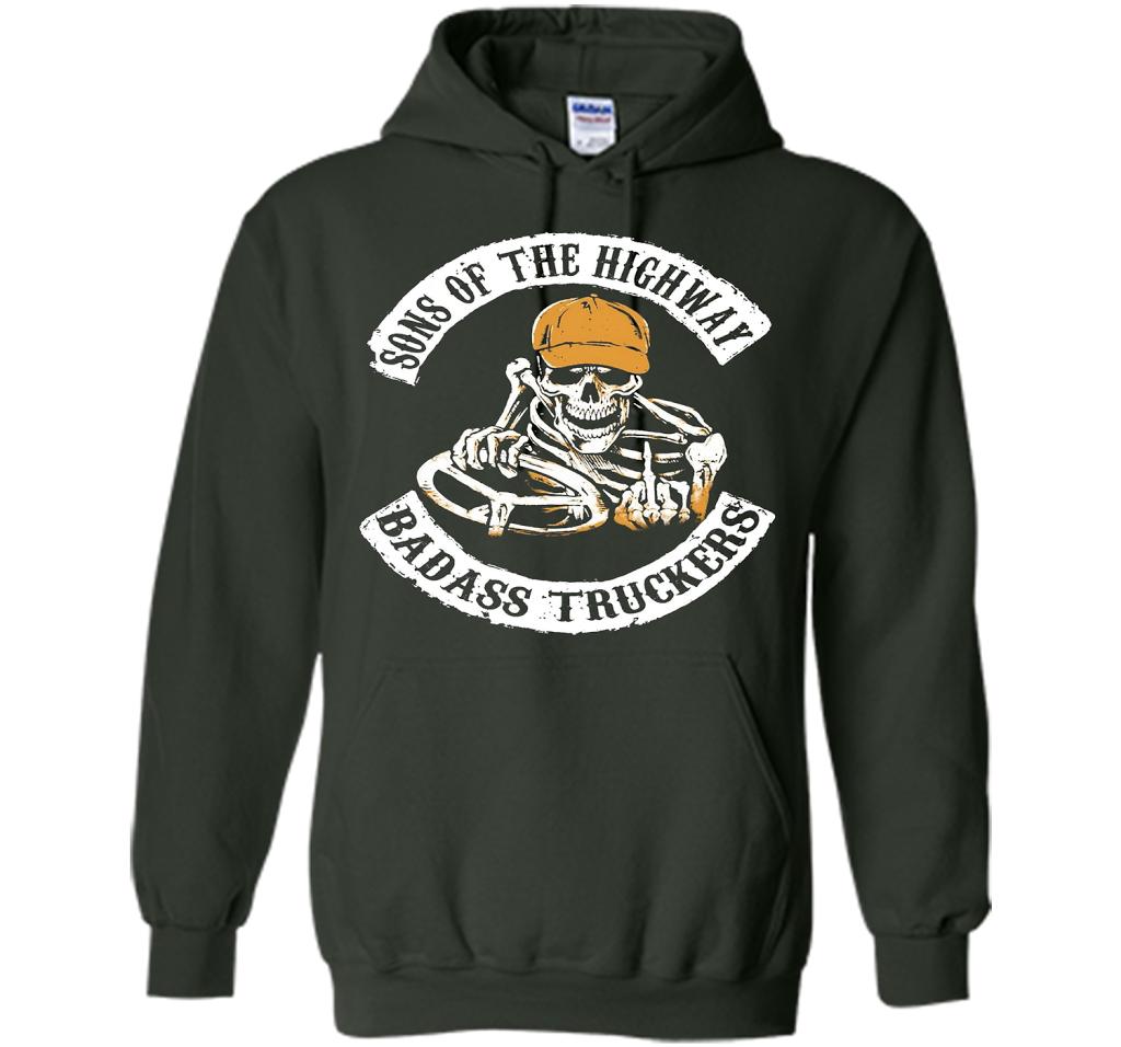 Truck Driver T-shirt Sons Of The Highway T-shirt Forest Green