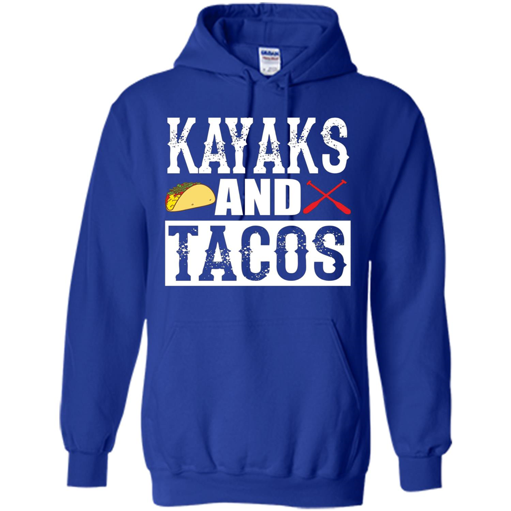 Funny Taco T-shirt Kayaks and Tacos Royal