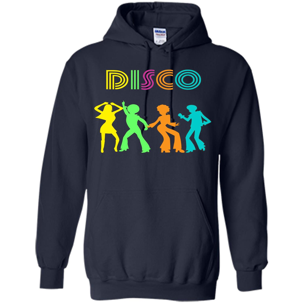 Disco Dancers Dancing Design T-shirt Navy