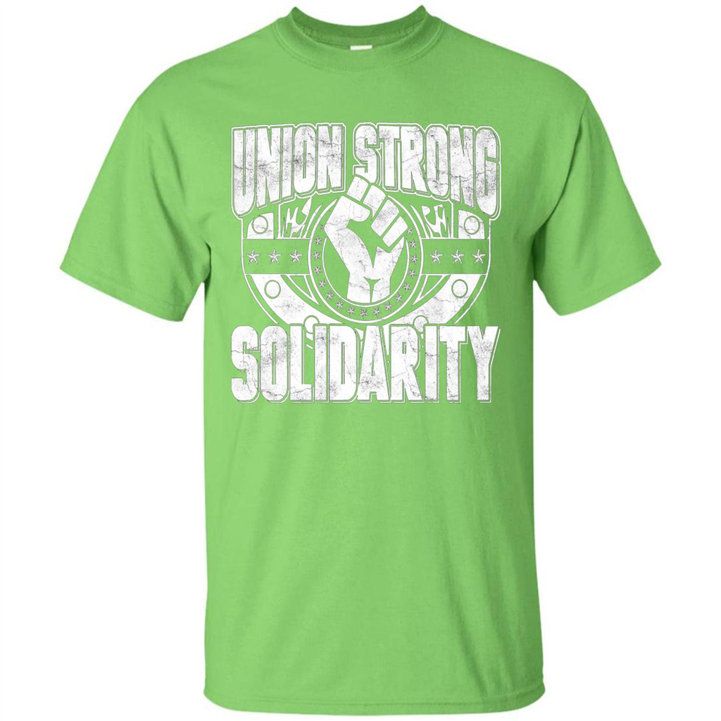 Union Strong Solidarity T-shirt Lime