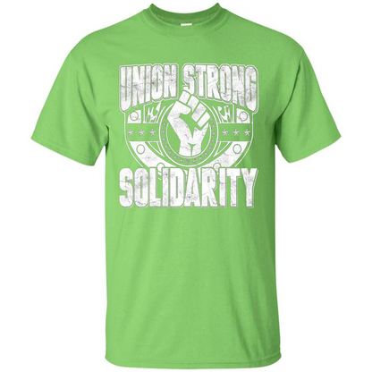 Union Strong Solidarity T-shirt Lime
