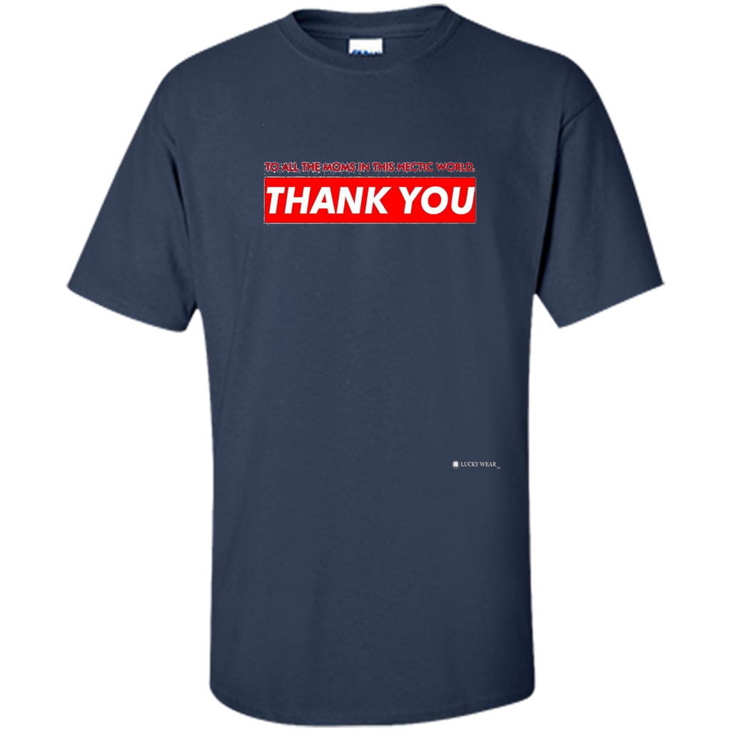 Mothers Day T-shirt Thank You Mom Navy