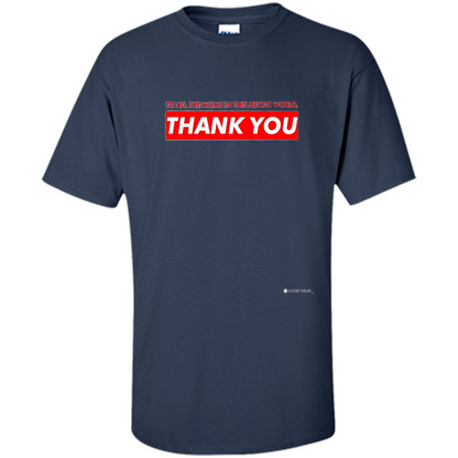 Mothers Day T-shirt Thank You Mom Navy