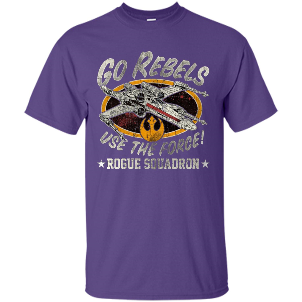 Rogue Squadron Graphic T-shirt Go Rebels Use The Force Purple